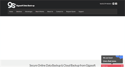 Desktop Screenshot of gigasoftdatabackup.com
